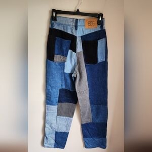 BDG High Waisted Baggy Jean Patched Women's Size 25.